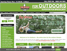 Tablet Screenshot of foroutdoors.co.uk